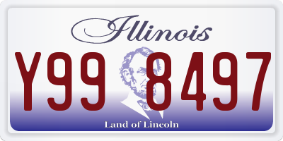 IL license plate Y998497