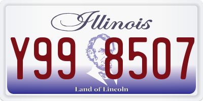 IL license plate Y998507