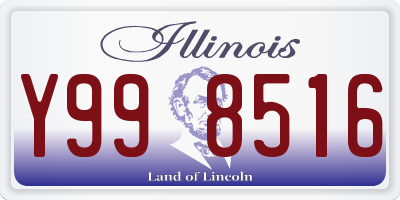 IL license plate Y998516