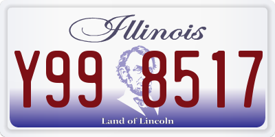 IL license plate Y998517