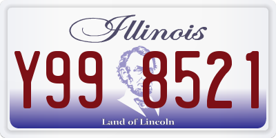 IL license plate Y998521