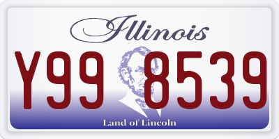 IL license plate Y998539