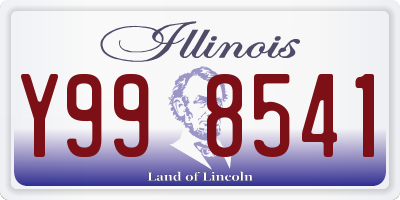 IL license plate Y998541