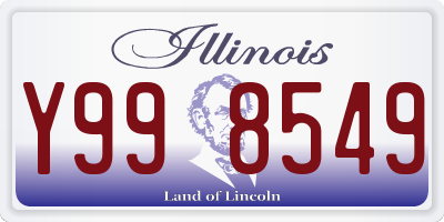 IL license plate Y998549