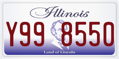 IL license plate Y998550