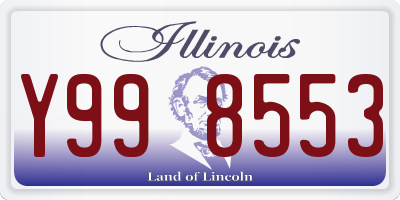 IL license plate Y998553