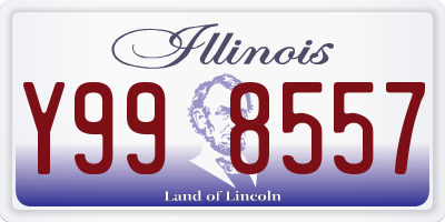 IL license plate Y998557