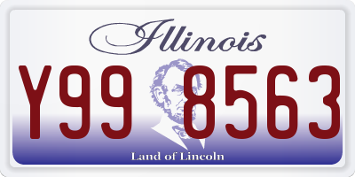 IL license plate Y998563