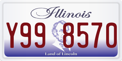 IL license plate Y998570