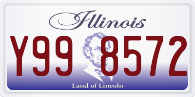 IL license plate Y998572