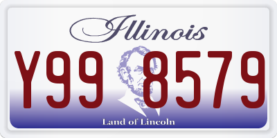 IL license plate Y998579