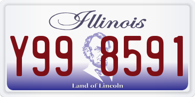 IL license plate Y998591