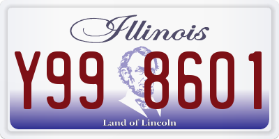 IL license plate Y998601