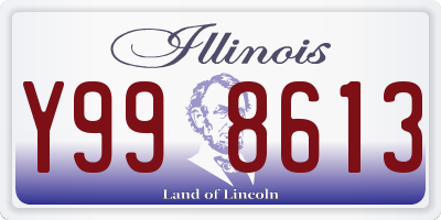 IL license plate Y998613
