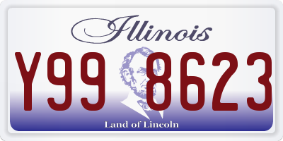 IL license plate Y998623