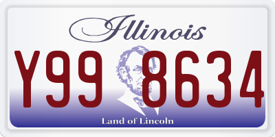 IL license plate Y998634