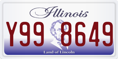 IL license plate Y998649