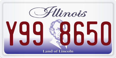 IL license plate Y998650