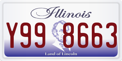 IL license plate Y998663