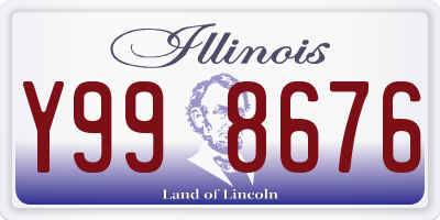 IL license plate Y998676