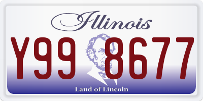 IL license plate Y998677