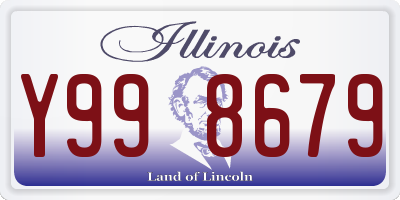 IL license plate Y998679