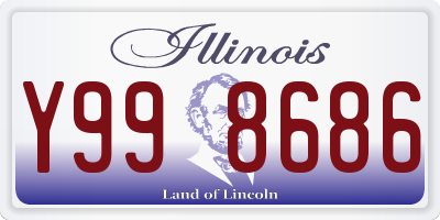 IL license plate Y998686