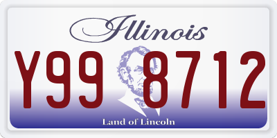 IL license plate Y998712
