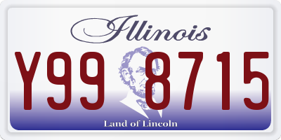 IL license plate Y998715
