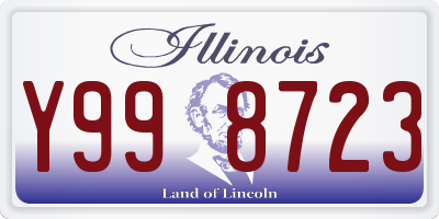 IL license plate Y998723