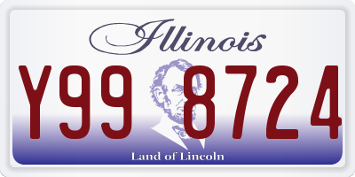 IL license plate Y998724
