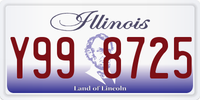 IL license plate Y998725
