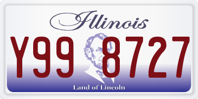 IL license plate Y998727