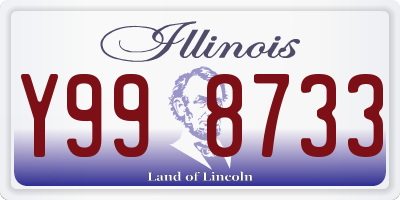 IL license plate Y998733