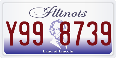 IL license plate Y998739