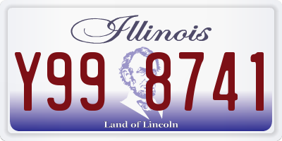 IL license plate Y998741