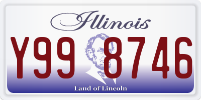 IL license plate Y998746