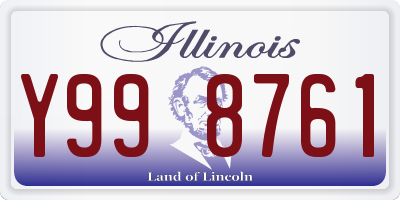 IL license plate Y998761