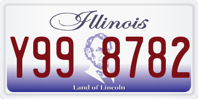 IL license plate Y998782