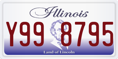 IL license plate Y998795