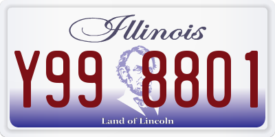 IL license plate Y998801