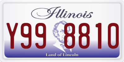 IL license plate Y998810