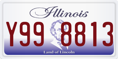 IL license plate Y998813