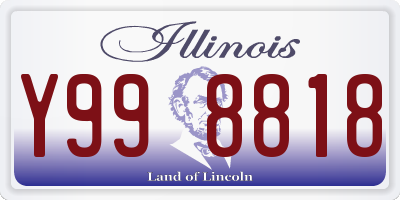 IL license plate Y998818