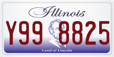IL license plate Y998825