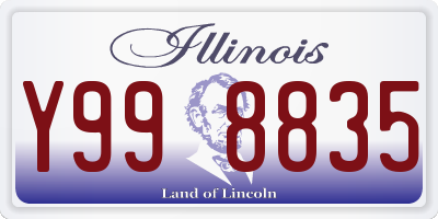 IL license plate Y998835