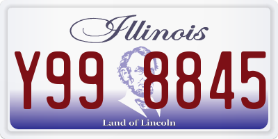 IL license plate Y998845