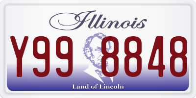 IL license plate Y998848