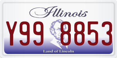 IL license plate Y998853