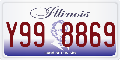 IL license plate Y998869